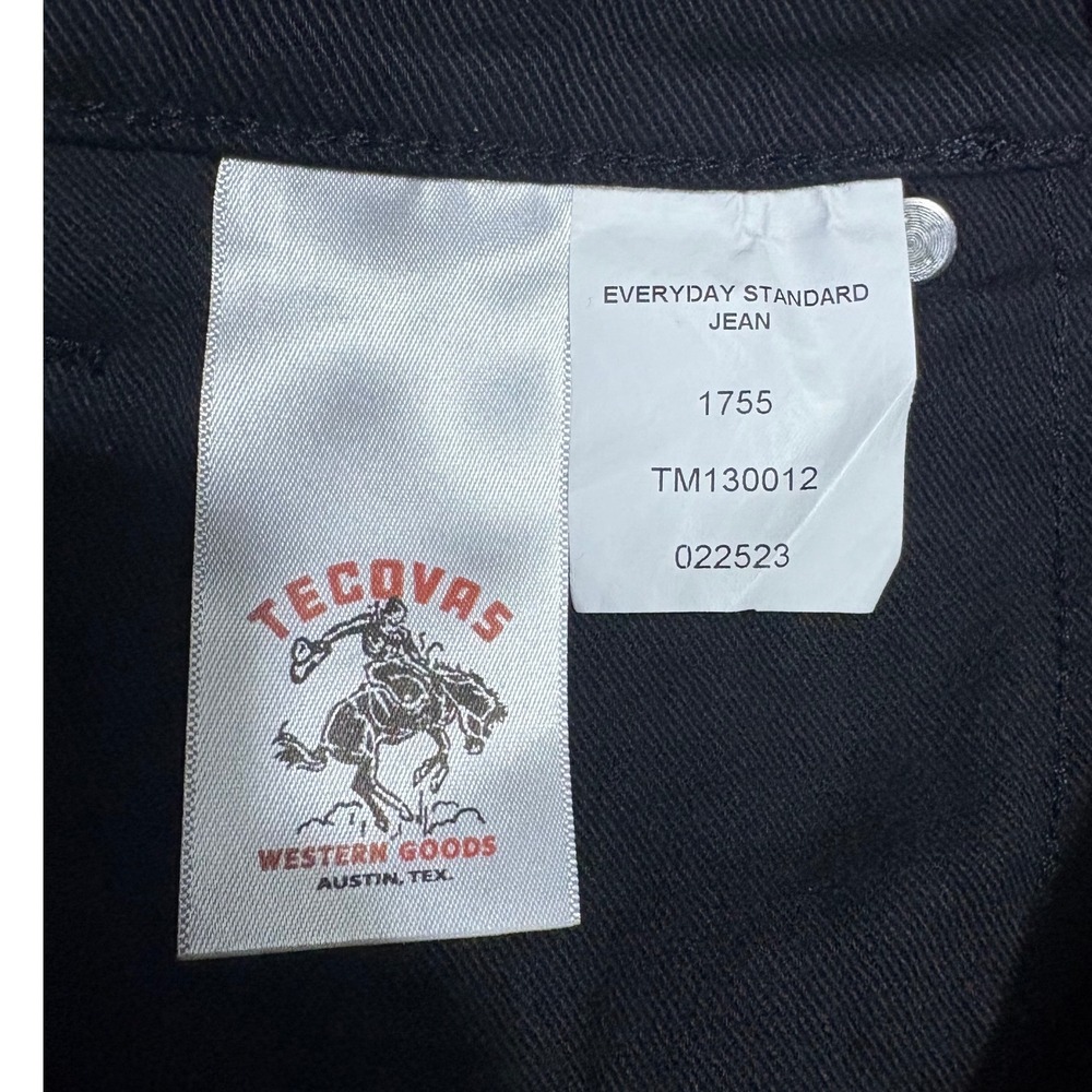 Tecovas Everyday Standard Jeans Mens Black Straight Leg Denim
30x30 (28) - Picture 5 of 8